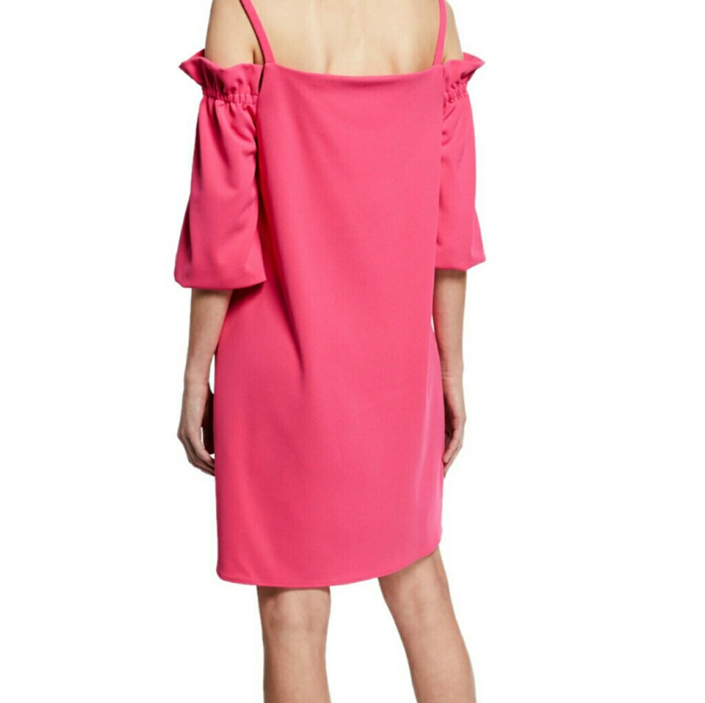 Laundry By Shelli SegalCold-Shoulder Ruffle Dress - Picture 2 of 4